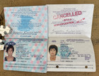 United States Passports Expired 2008 1997 One Punched Female