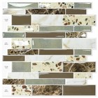  10 Sheets Peel And Stick Tile Backsplash  12 x12  Light Brown Marble Look