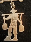 Vintage Victoria 267 Taxco Sterling Silver Figural Key Ring Mexican Water   
