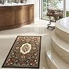 Alfombras Non-skid Non-slip 2x4 Rubber Backing Modern Floral Low Profile Pile