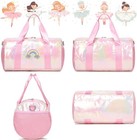Dance Bag For Girls Sports Duffle Bag For Teen Girls Overnight Gym Bag Rainbow
