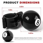 8 Ball Steering Wheel Knob Spinner  Round Auto Steering Wheel Assist Knob For   