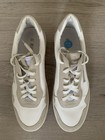 Bagatt Women s Low Top Lace-up Athletic Sneakers White beige Solid Logo