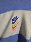 Nike Kids Pullover Hoodie  Regular Blue white Colorblock Logo Long Sleeve