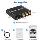 Hdmi Arc To Rca Audio Converter And Analog 3 5mm Rca Stereo