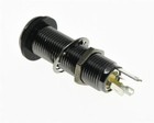 Kaish Stereo Copper Guitar Bass  Barrel Jack Cylinder Input output Jacks Black