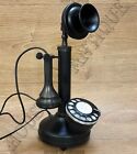 Antique Collectible Retro Phone Vintage Candlestick Rotary Dial Desk Telephone 