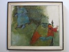 Vintage Abstract Painting Modernism Mid Century American Modernism Expressionism