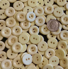  200   Vtg  -off White- Ornate Buttons  5 8   - Sewing button Lovers-jewelrymaking