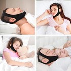 Adjustable Neoprene Chin Strap Sleep Support Jaw Wrap Snoring Nighttime Comfort 