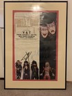 Motley Crue 1985 Theatre Of Pain     Framed Tour Poste    3 Band Member Signatures