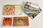 Large Lot Of 1980s Postcards From Trip To China W  Currency  Map   Travel Pouch