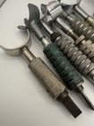 Vintage Leathercraft Swivel Knife Lot X6 W  Blade Sharpener   Extra Blades