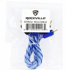 Rockville Rtr032 3 Foot 2 Channel Twisted Pair Rca Cable Split Pin  100  Copper