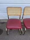 Vintage Mid Century Modern Marcel Breuer Cesca Style Chairs 
