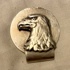 Tiffany   Co  Sterling Silver Eagle Head Money Clip  