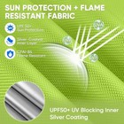 8x8 Pop Up Canopy Tent With 3 Half Walls - Compact - Removable - Green