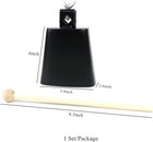 Cow Bell With 4 Inch metal Steel Cow Bell With Drum Stick For Drumset Kit Percus