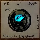 Unc 2017 Canada Toonie 2 Dollars Glow In The Dark Dance Of Spirits Colour Coin L