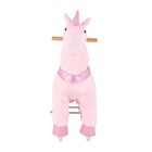 Uimoso Ride-on Pink Unicorn Toy For Kids With Smooth Wheels  110 Lbs Capacity