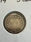 1894 Newfoundland 5 Cents Silver Nice Grade