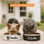 Personalized Pet Bowl With Name photo  Custom Non-slip Dog   Cat Food And Water