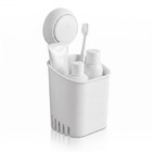 Suction Cup Shower Toothbrush And Toothpaste Holder For Bathrooms