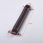 2pcs Vintage Style Leather Look Amp Guitar Amp Amplifier Pu Leather Handle Brown