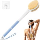 Back Scrubber Body Shower Brush Anti Slip Long Handle Bath Brush With Stiff