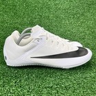 Nike Zoom Rival Sprint Track Shoes Men s 10 White Black Cleat Spikes Dc8753-100
