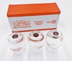 Original Great Whiskey Challenge Custom Blind Taste Test Kit Set A b c Glasses