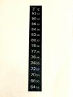 1 Aquarium Fish Tank Thermometer Temp Sticker Stick On   fahrenheit In Bold   