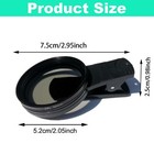 52mm Cpl Phone Camera Lens  Clip-on Cellphone Lens Cpl Filter Polarizer  Univ   