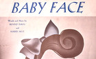 Vintage Sheet Music 1926  baby Face  Very Good Condition