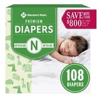 Member s Mark Premium Baby Diapers  choose Your Size  N  1  2  3  4  5  6  7 