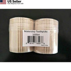 Makerstep 1000 Wooden Toothpicks Ornate Handle In 1000 Pack  Wood