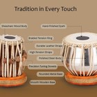 Steel Tabla Set With Bag  Hammer  Gatta-manual-cushions   Covers Complete Kit 