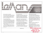 Lemans Atari Video Arcade Flyer   Brochure   Ad - Excellent - Original