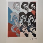 Andy Warhol Signed Lithograph - The Marx Brothers - Certificate Leo Castelli