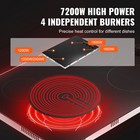 30 Inch Built-in Electric Cooktop  4 Burners Radiant Ceramic Cooktop