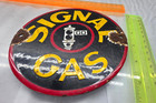 Signal Gas Vintage Gasoline Pump Sign Motor Oil Gas Pump Porcelain Sign 6  X 6 