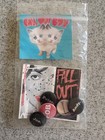 Fall Out Boy Vintage 2006 Buttons And Stickers Pin Set