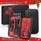 Portable 7 Pcs Manicure Pedicure Set Nail Clippers Cuticle Tools Travel Kit