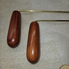 Custom Made Dowsing Rods  Beautiful Rosewood And Brass  Aurameter Divining Wands