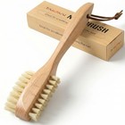 Nail Brush  Pure Boar Bristles  Natural Wood Handle  Nail White Boar Bristle
