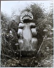Antique 16  X 20  Photo Of Haida Bear Indian Totem Pole Klinkwan alaska C  1910