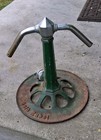Vintage Gold Label Green Cast Iron Rotary-style Lawn Sprinkler Hb Sherman Mfg Co