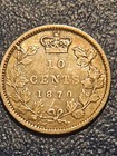 Silver Canada 1870 Victoria High Grade 10 Cent Dime  Beautiful Canadian Coin
