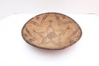 Antique Apache Indian Star Basket Shallow Bowl Tray 11 5  Native American Vtg