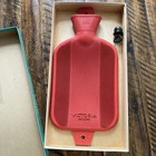 Vintage Rexall Victoria Red Rubber Hot Water Bottle Kantleek Box